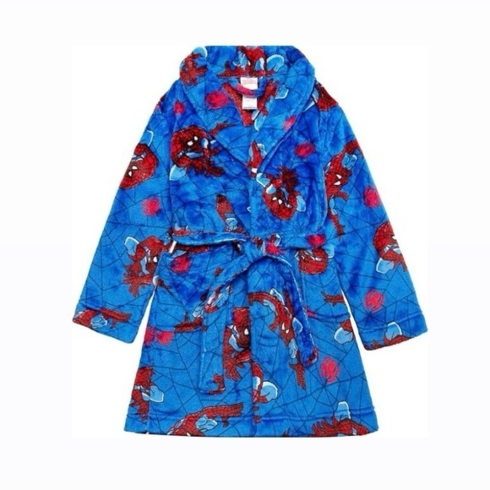 NWT. MARVEL Kids Spiderman Plush Robe